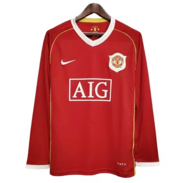 Manchester United Home Retro Full Sleeve Football Jersey (Fans Wear)