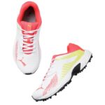 Puma Power Rubber Cricket Shoes (White-Yellow) p2