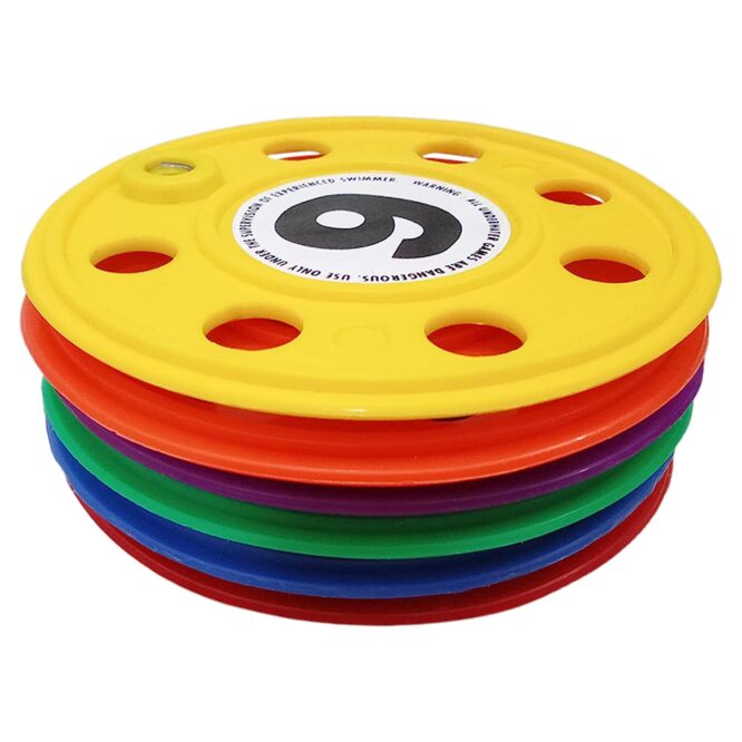 Fitfix Diving Discs with Numbers for Swimming Pool (Set of 6)