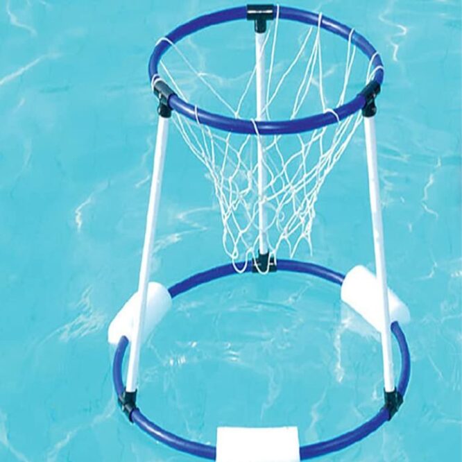 Fitfix Pool Basketball Goal Net for Kids, Floating Water Basketball Game Net for Swimming Pool (3)