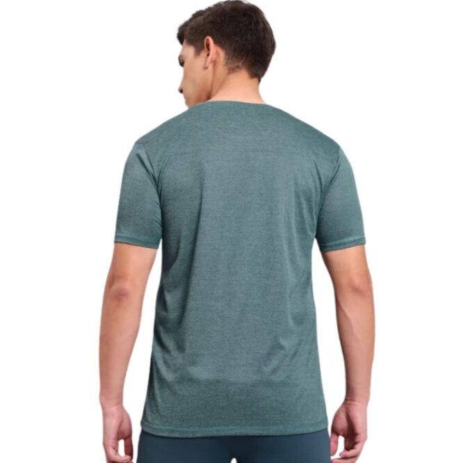 Technosport Men's Active Crew Neck Half Sleeve T-Shirt-OR40 (Olive Green) (1)