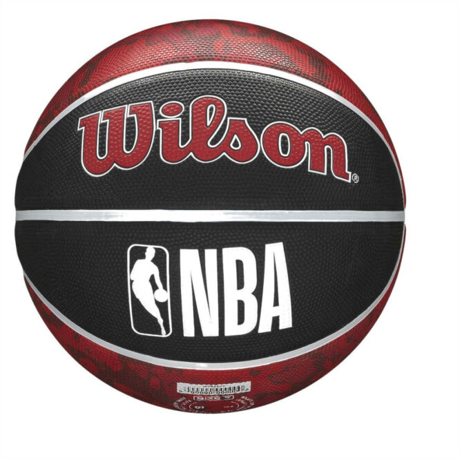 Wilson NBA Team Tiedye Chicago Bulls Basketball, Size 7 (Red) p1