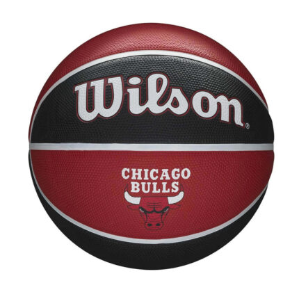 Wilson NBA Team Tribute Chicago Bulls Basketball, Size 7 (Red/Black)