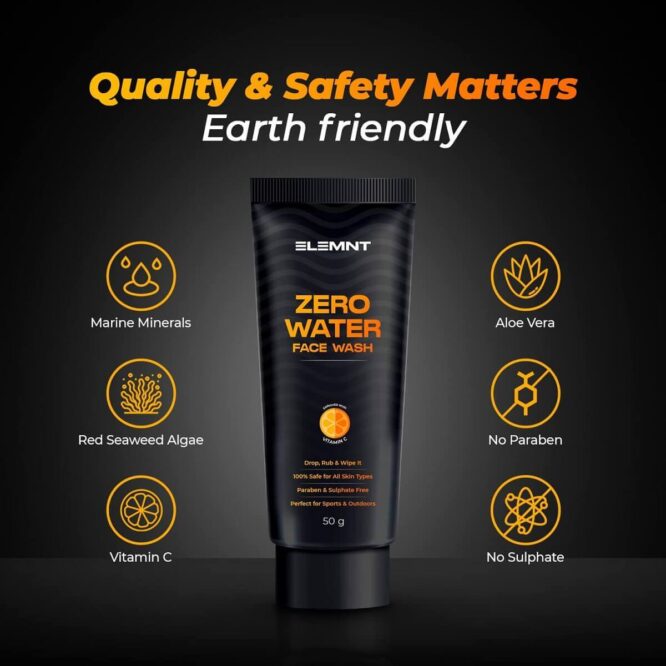 Elemnt Zero Water Facewash, 50gm p4