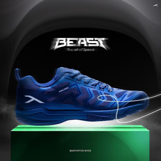 Hundred Beast Badminton Shoes (Blue)