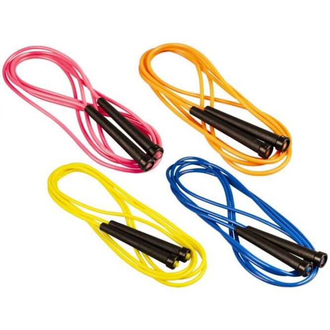 Tangle Free Skipping Ropes for Kids-Wire Rope (Multicolor)