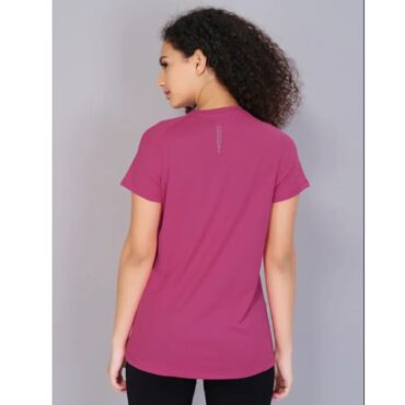 Technosport Women Active Slim Fit T-Shirt-W105 (Bubble Pink)
