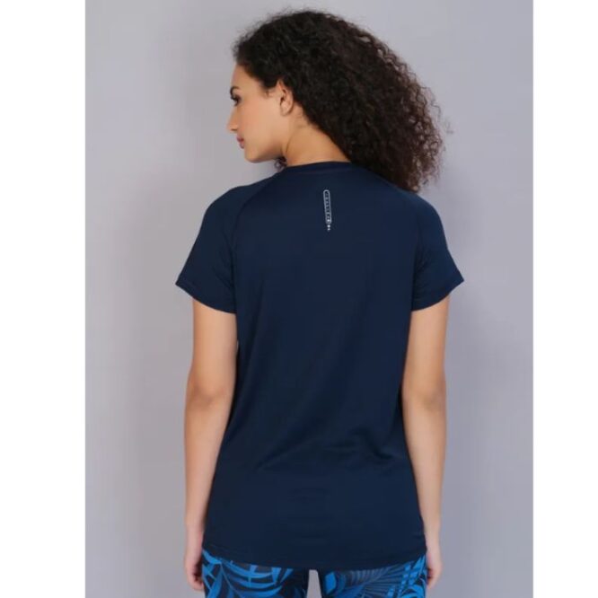 Technosport Women Active Slim Fit T-Shirt-W105 (Indigo) (2)