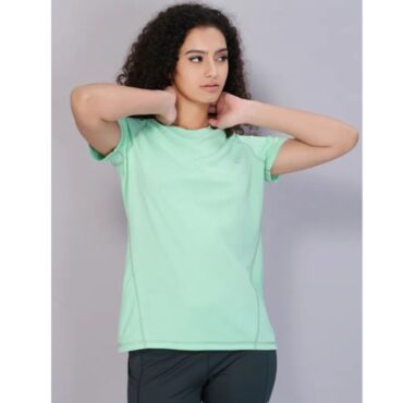 Technosport Women Active Slim Fit T-Shirt-W105 (Mint Green)