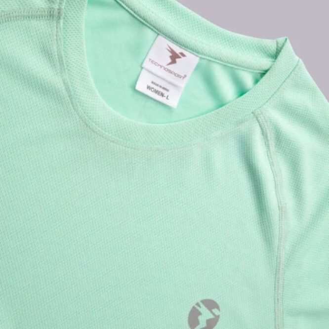 Technosport Women Active Slim Fit T-Shirt-W105 (Mint Green)