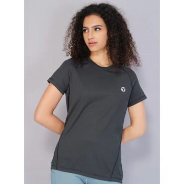 Technosport Women Active Slim Fit T-Shirt-W105 (Moss Green)