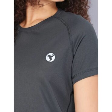 Technosport Women Active Slim Fit T-Shirt-W105 (Moss Green)