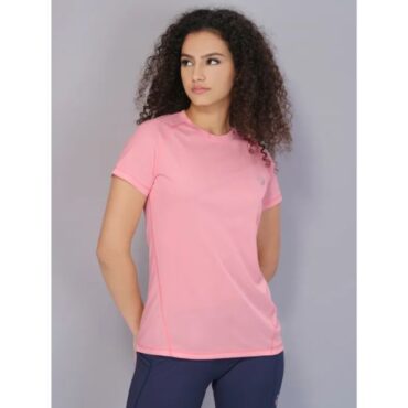 Technosport Women Active Slim Fit T-Shirt-W105 (Peach)