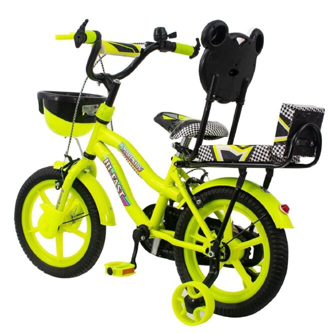 HI-FAST 14 inch Kids Cycle for Boys & Girls 2 to 5 Years with Back Seat & Training Wheels (95% Assembled), (NGreen) p3