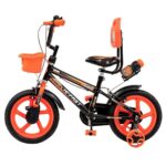 HI-FAST 14 inch Sports Kids Cycle for Boys & Girls 2 to 5 Years with Training Wheels (95% Assembled), (Orange) p2