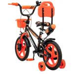 HI-FAST 14 inch Sports Kids Cycle for Boys & Girls 2 to 5 Years with Training Wheels (95% Assembled), (Orange) p3