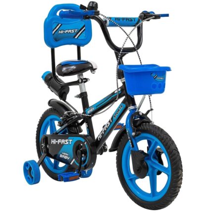 HI-FAST 14 inch Sports Kids Cycle for Boys & Girls 2 to 5 Years with Training Wheels (95% Assembled) (Blue) p3