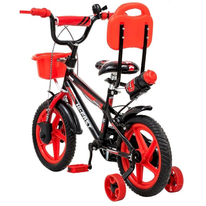 HI-FAST 14 inch Sports Kids Cycle for Boys & Girls 2 to 5 Years with Training Wheels (95% Assembled), (Red) p3