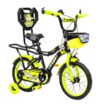 HI-FAST 16 inch Kids Cycle for 4 to 7 Years Boys & Girls with Training Wheels & Carrier (KIDOZ-16T-95% Assembled), Green p2