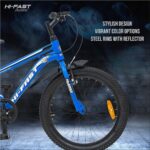 HI-FAST Gangster 20T Cycle for Boys & Girls 7 to 10 Years with Tyre-Tube & Side Stand (Semi-Assembled) (Blue) 20 Inches,Road Bike p2