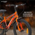 HI-FAST Gangster 20T Cycle for Boys & Girls 7 to 10 Years with Tyre-Tube & Side Stand (Semi-Assembled) (Orange) 20 Inches,Road Bike p2