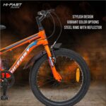 HI-FAST Gangster 20T Cycle for Boys & Girls 7 to 10 Years with Tyre-Tube & Side Stand (Semi-Assembled) (Orange) 20 Inches,Road Bike p3