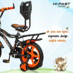 HI-FAST Kidoz Fun and Easy-Ride 14 Inch Cycles for Kids Ages 2-5 Years with Training Wheels and 95% Assembled-Orange p1