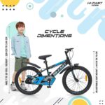 HI-FAST Smash 20T Cycle for Boys & Girls 7 to 10 Years with Tyre-Tube & Side Stand (Semi-Assembled) 20 Inches,Road Bike- Blue p3