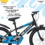 HI-FAST Smash 20T Cycle for Boys & Girls 7 to 10 Years with Tyre-Tube & Side Stand (Semi-Assembled) 20 Inches,Road Bike- Blue p2