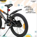 HI-FAST Smash 20T Cycle for Boys & Girls 7 to 10 Years with Tyre-Tube & Side Stand (Semi-Assembled) 20 Inches,Road Bike- Orange p1