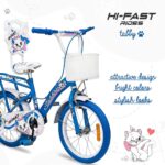 HI-FAST Tabby Kids Cycle for Boys & Girls 5 to 7 Years(16T-Semi-Assembled)16 Inches , Blue p2