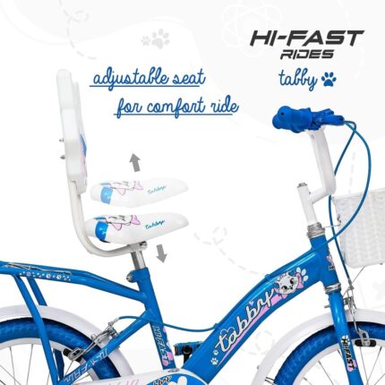 HI-FAST Tabby Kids Cycle for Boys & Girls 5 to 7 Years(16T-Semi-Assembled)16 Inches , Blue p1