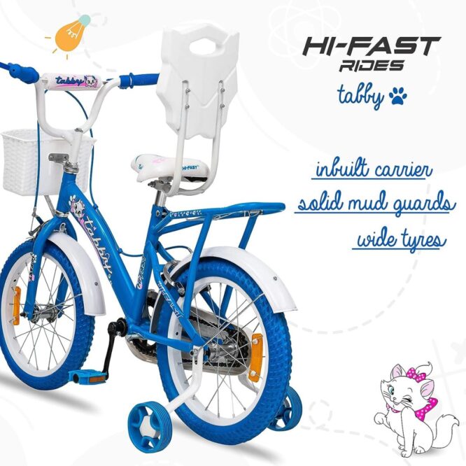 HI-FAST Tabby Kids Cycle for Boys & Girls 5 to 7 Years(16T-Semi-Assembled)16 Inches , Blue p3