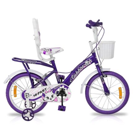 HI-FAST Tabby Kids Cycle for Boys & Girls 5 to 7 Years(16T-Semi-Assembled)16 Inches , Blue (Copy)