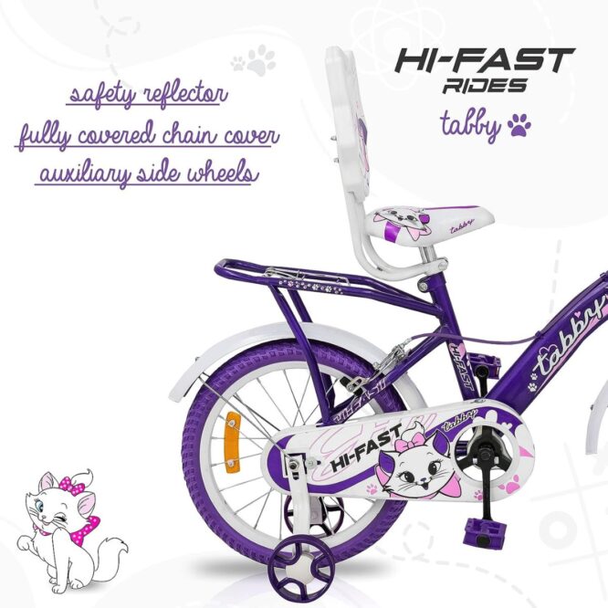 HI-FAST Tabby Kids Cycle for Boys & Girls 5 to 7 Years(16T-Semi-Assembled)16 Inches , Blue (Copy) p3