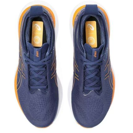 Asics GEL-Nimbus 25 Running Shoes (Deep Ocean/Bright Orange) p3