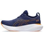 Asics GEL-Nimbus 25 Running Shoes (Deep Ocean/Bright Orange) – Sports Wing