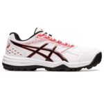 Asics Gel-Lethal Field Cricket Shoes (White/Classic Red)