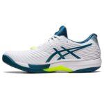 Asics Solution Speed Ff 2 Tennis Shoes (White/Restful Teal) p1