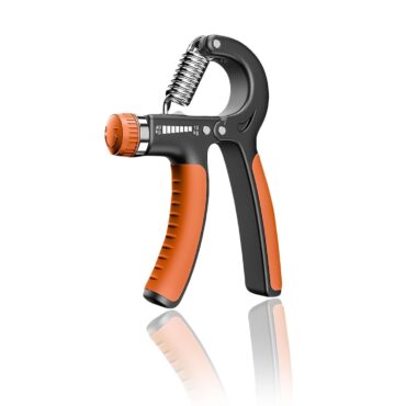 Fitfix Adjustable Hand Grip StrengthenerHand Gripper (Black and Orange)