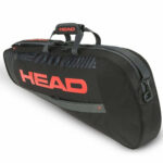 Head Base 2023 Tennis Kit Bag (BLACK/ORANGE)