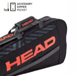 Head Base 2023 Tennis Kit Bag (BLACK/ORANGE) P2