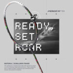 Hundred Powertek 1000 Pro Badminton Racquet-DR Grey/WHT P2