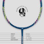 Hundred Powertek 2000 Pro Badminton Racquet-Navy p2