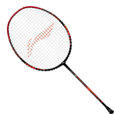 Li-Ning Air-Force 77 G3 Strung Badminton Racquet-Black/red/orange P4