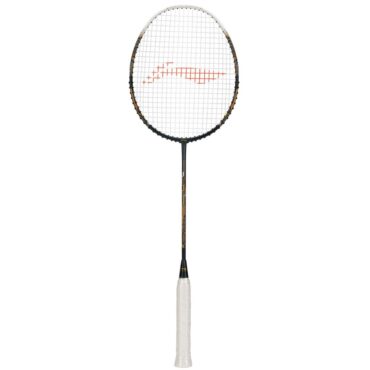 Li-Ning Air-Force 73 G3 Strung Badminton Racquet-Dark greywhitegold
