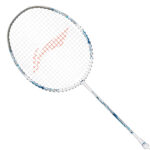 Li-Ning Air-Force 77 G3 Strung Badminton Racquet-White/silver/blue P2