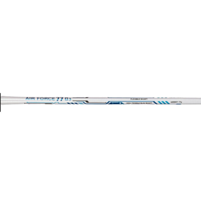 Li-Ning Air-Force 77 G3 Strung Badminton Racquet-White/silver/blue P1