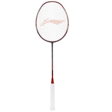 Li-Ning Ignite 7 Strung Badminton Racquet-Dark Grey/Red