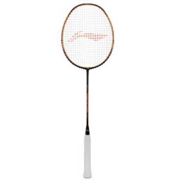 Li-Ning Ignite 7 Strung Badminton Racquet-Olive Grey/Orange